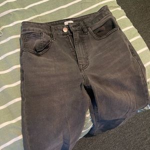 Black straight leg jeans size 26